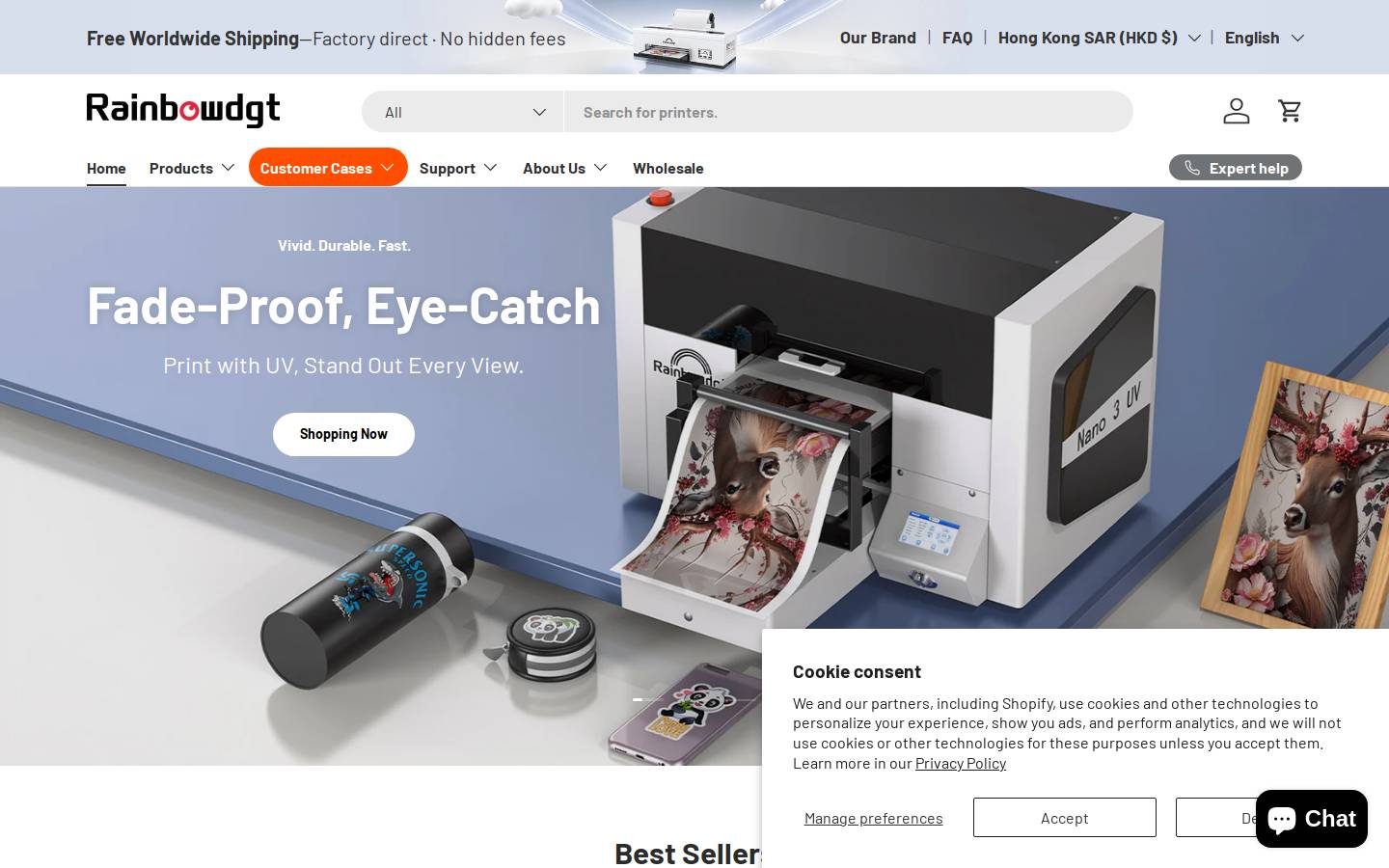 rainbowdgt.com homepage screenshot