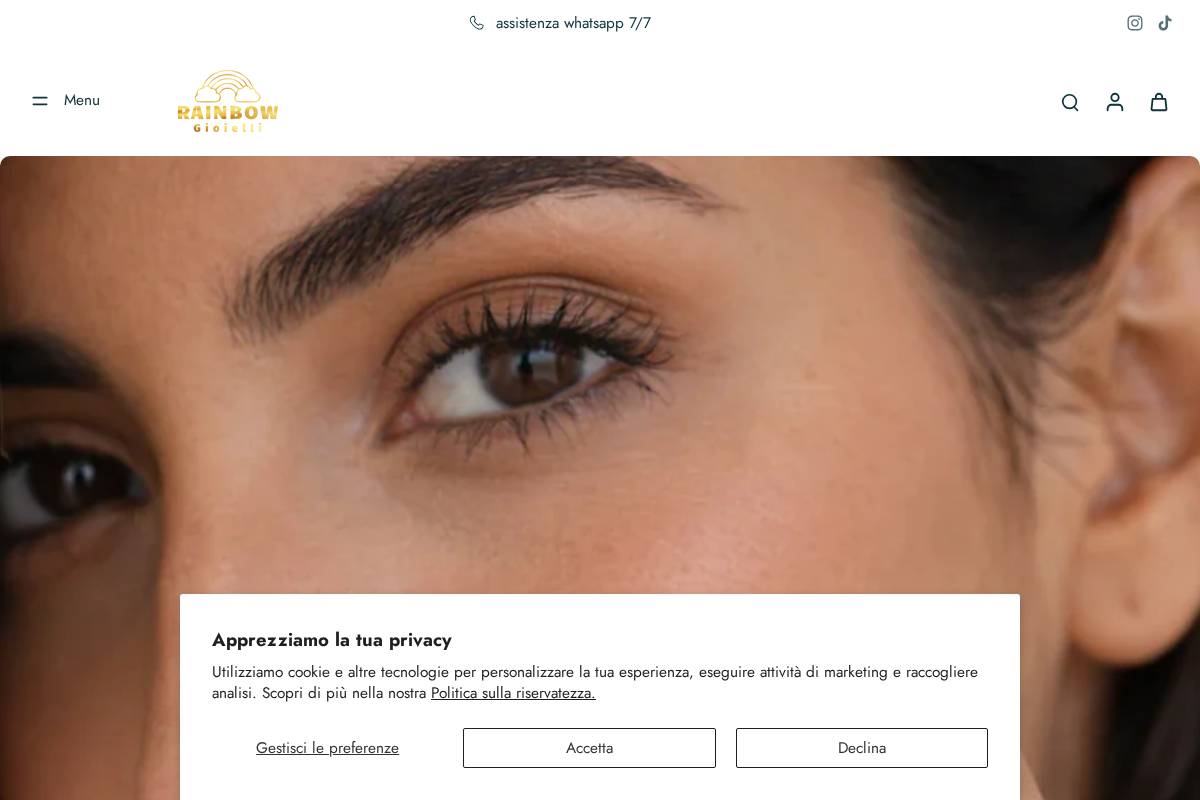rainbowgioielli.com homepage screenshot