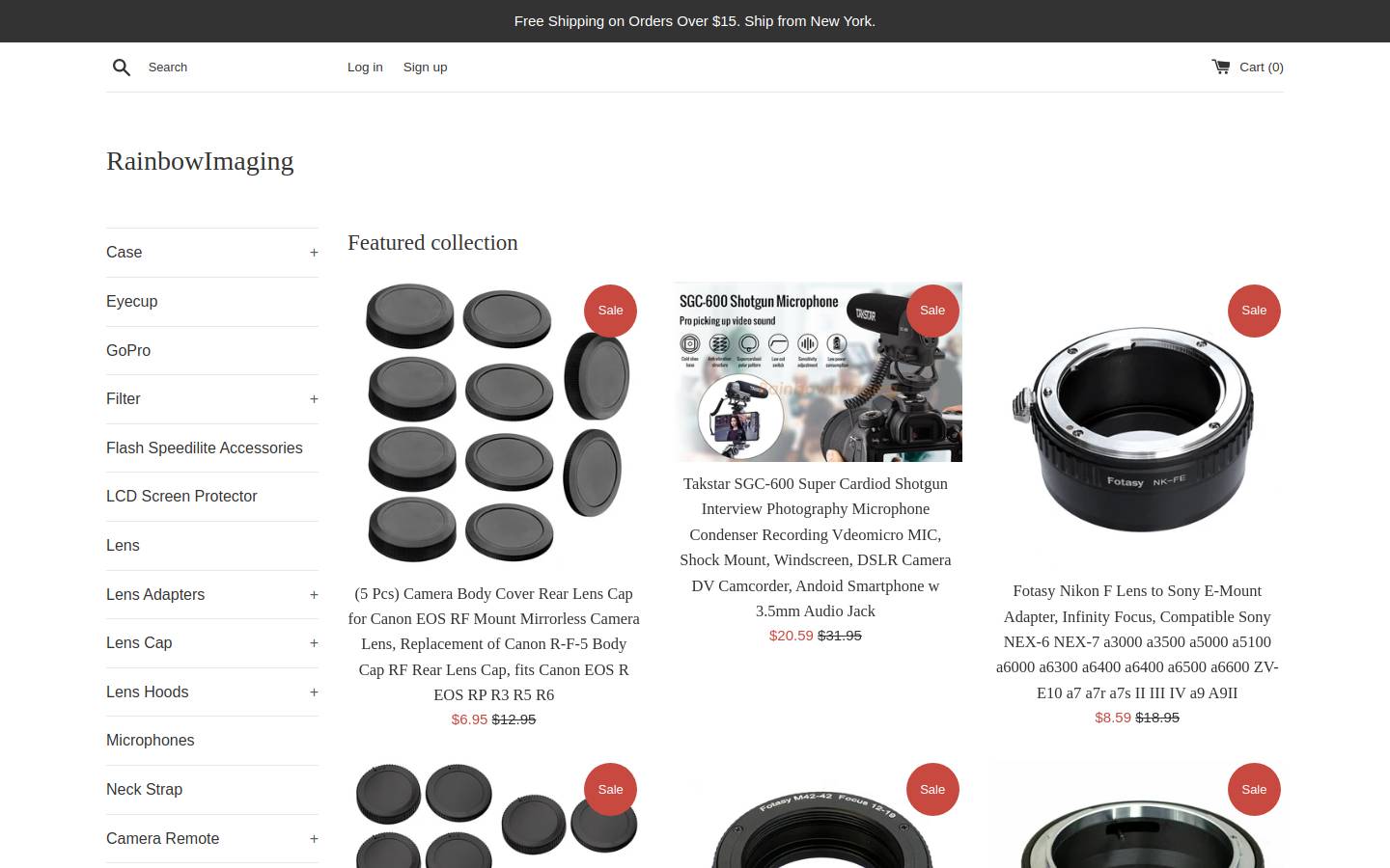 rainbowimaging.biz homepage screenshot