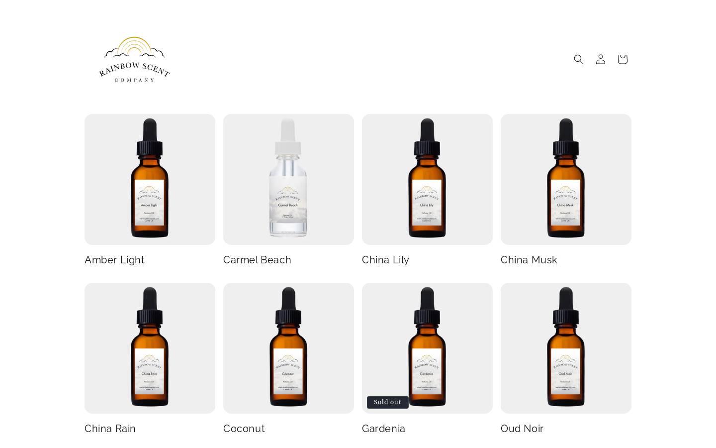 rainbowscent.com homepage screenshot