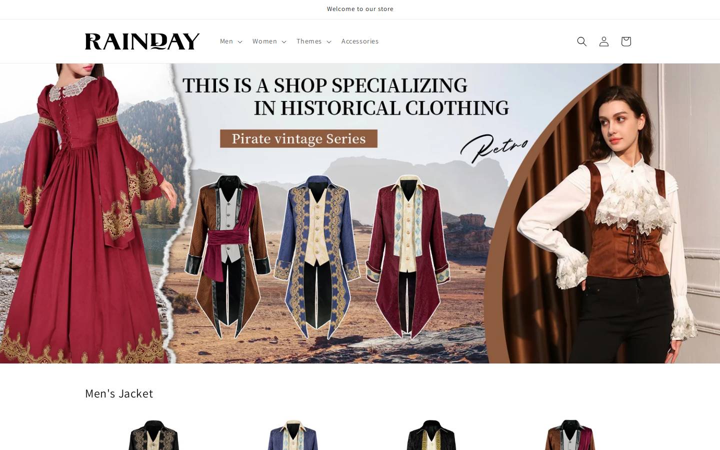 raindaysuit.com homepage screenshot