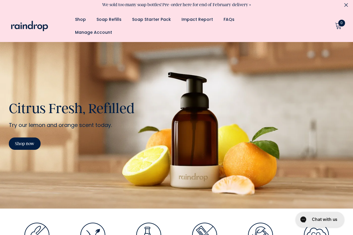 Raindropclean homepage screenshot