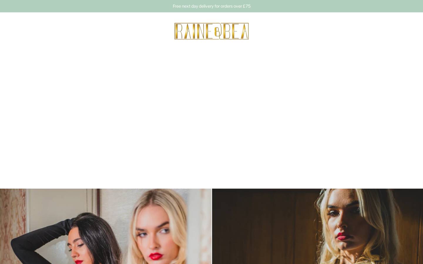 raineandbea.com homepage screenshot