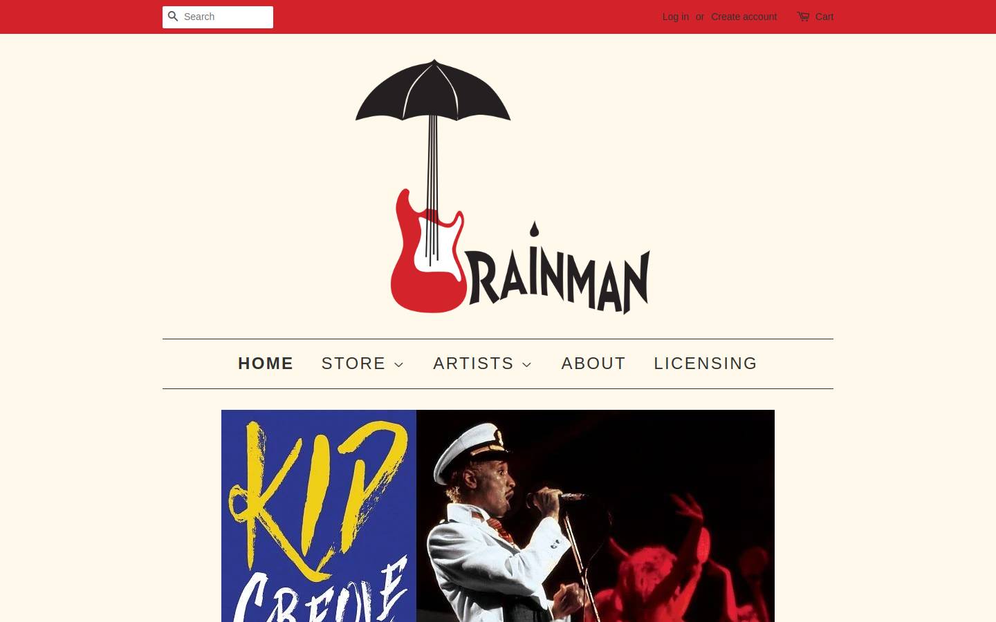 rainmanrecords.com homepage screenshot