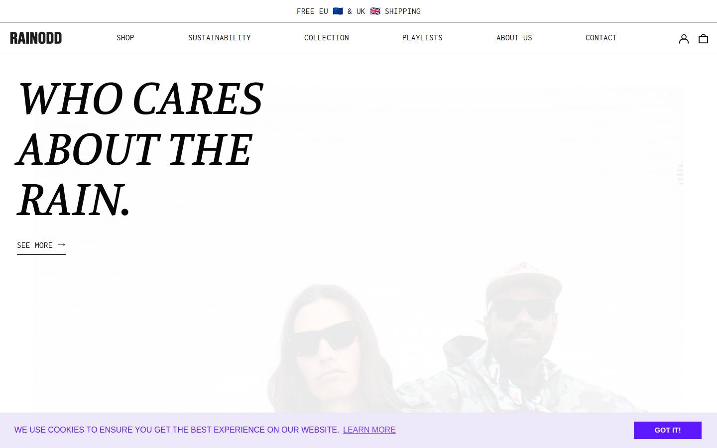 rainodd.com homepage screenshot