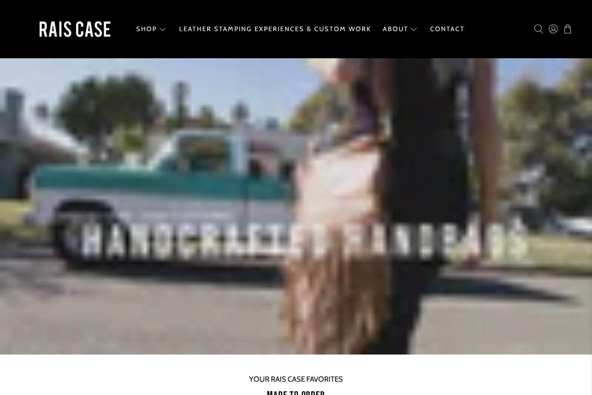 Rais Case homepage screenshot