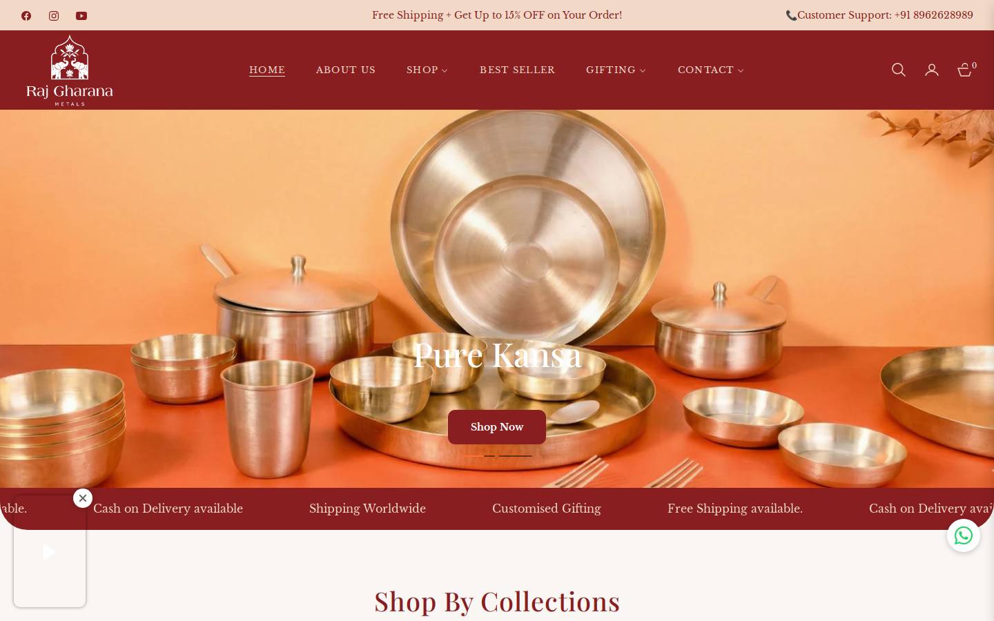 rajgharanametals.com homepage screenshot