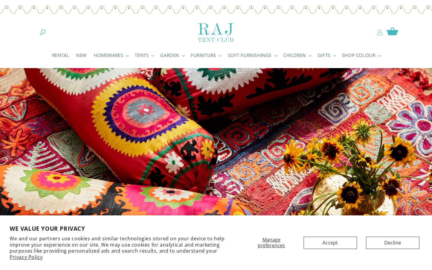rajtentclubshop.com homepage screenshot