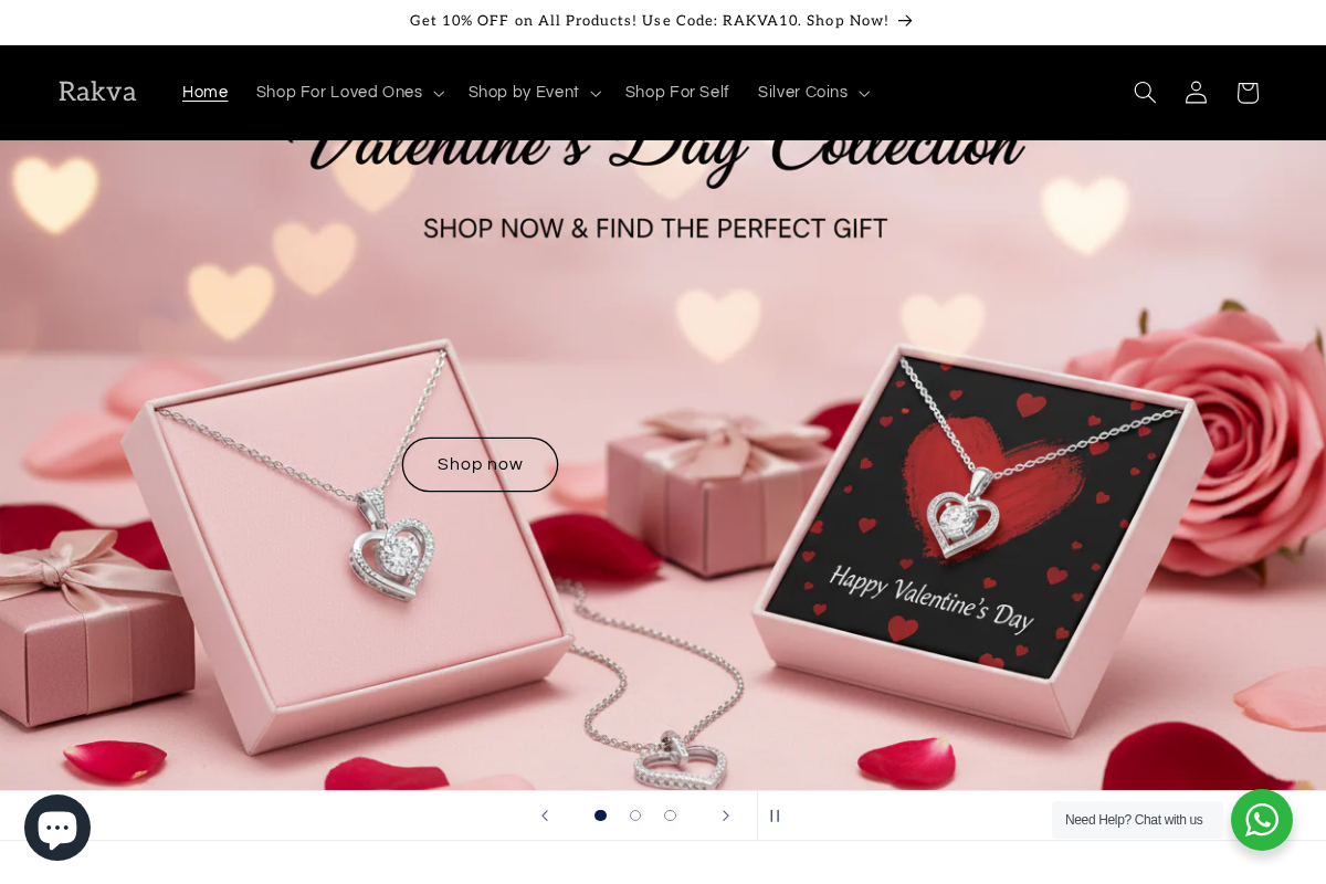 Rakva homepage screenshot