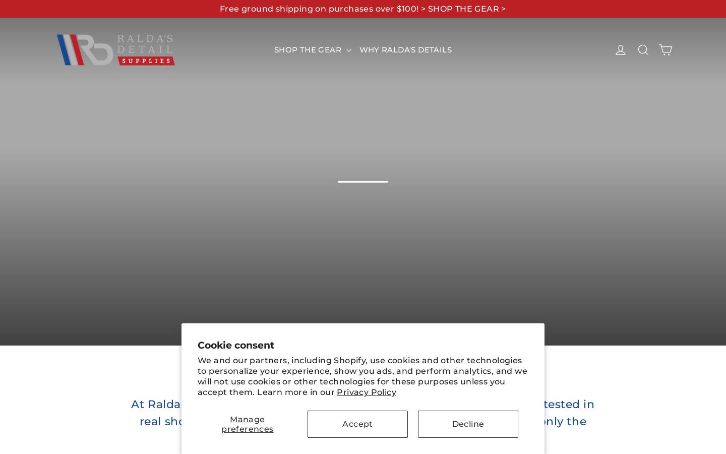 raldasdetailsupplies.com homepage screenshot