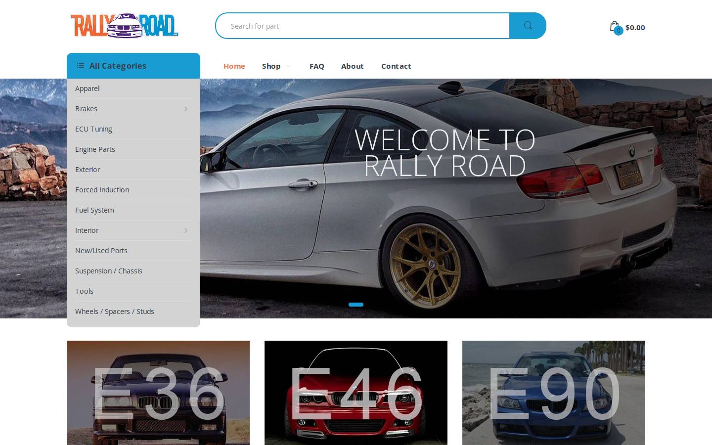 rallyroad.net homepage screenshot