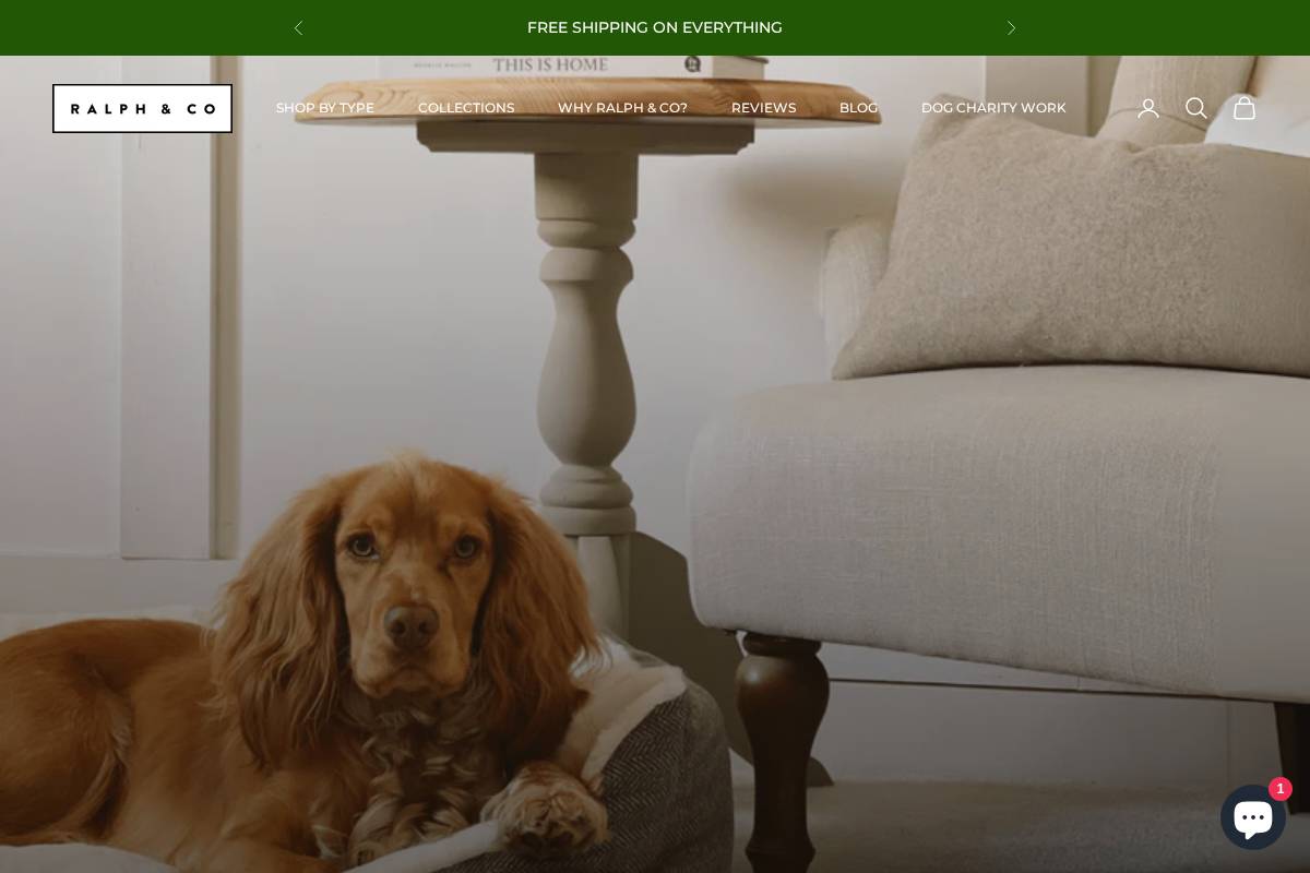 Ralphandco homepage screenshot