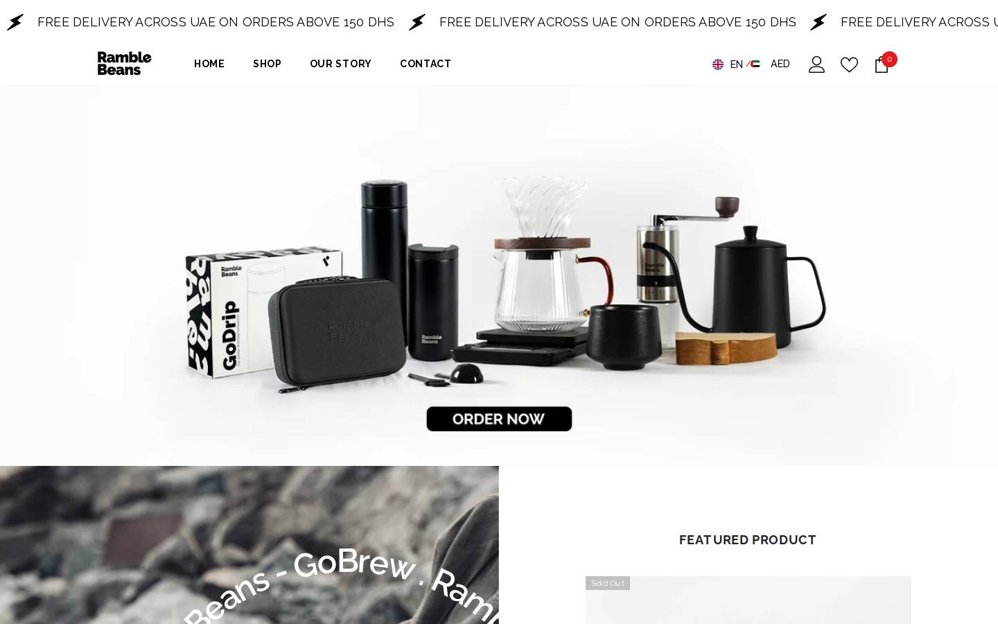 ramblebeans.com homepage screenshot
