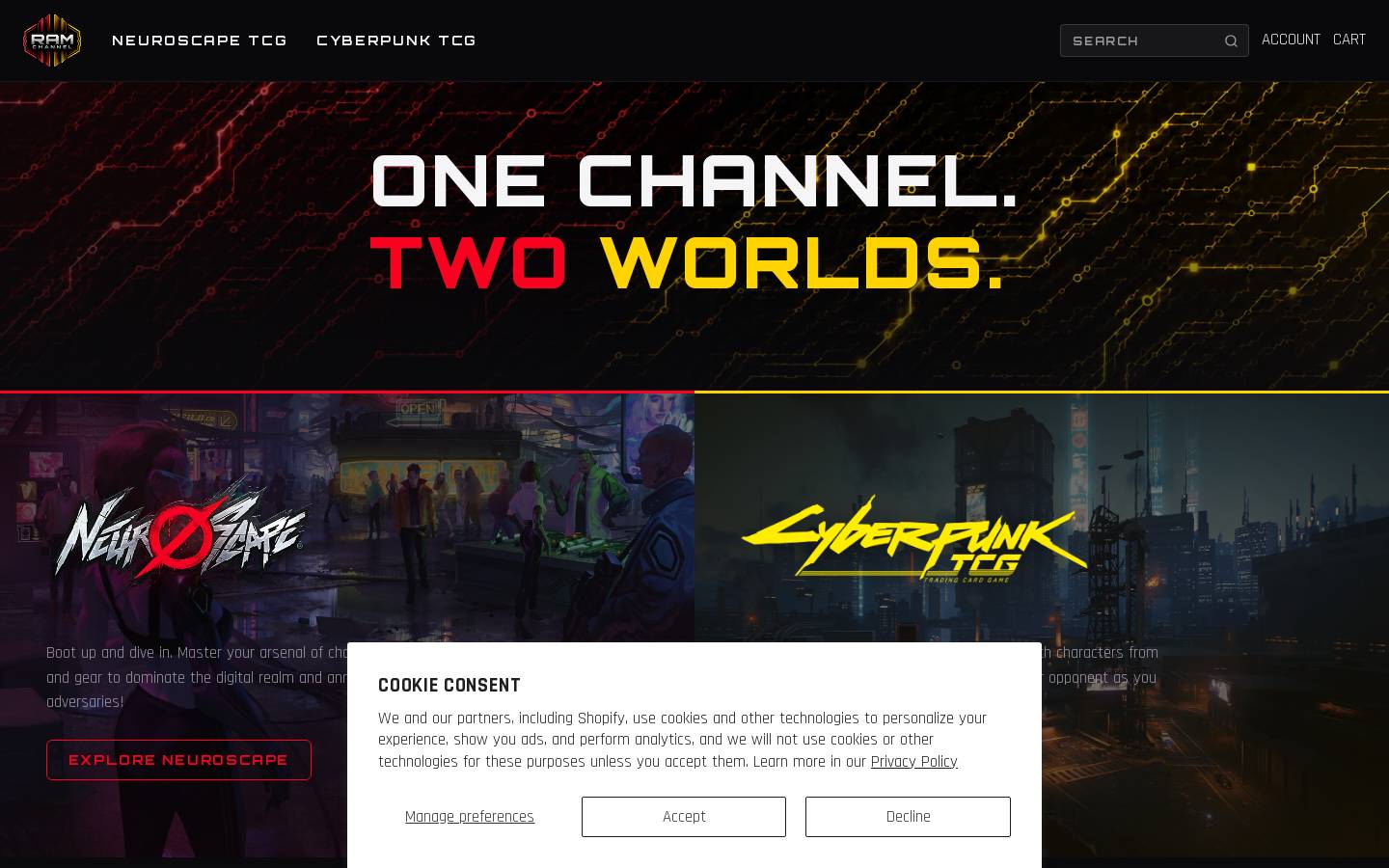 ramchannel.com homepage screenshot