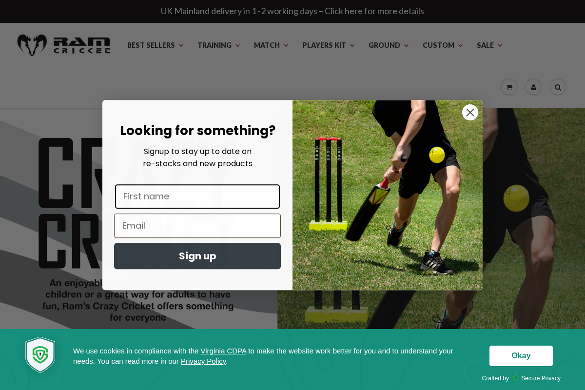 Ramcricket.co.uk homepage screenshot