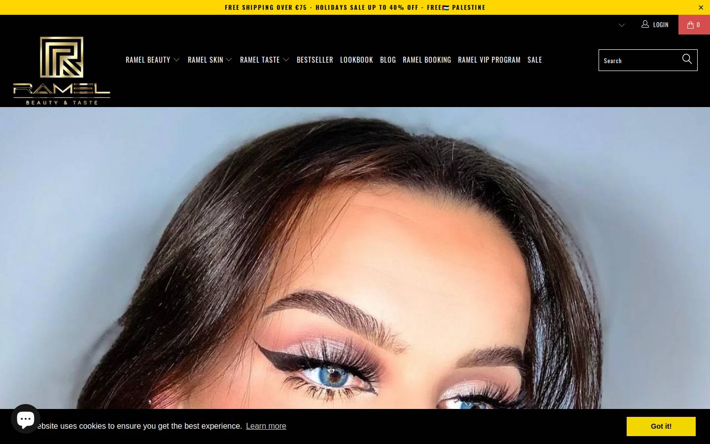 ramelbeautytaste.be homepage screenshot