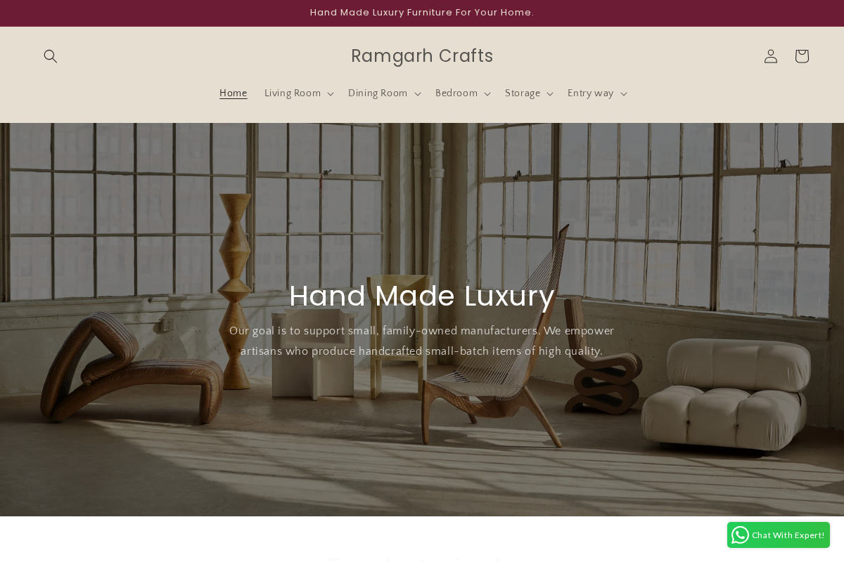 Ramgarh Crafts homepage screenshot