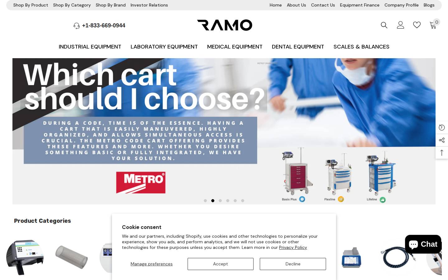 Ramo Trading & Consulting Inc  homepage screenshot