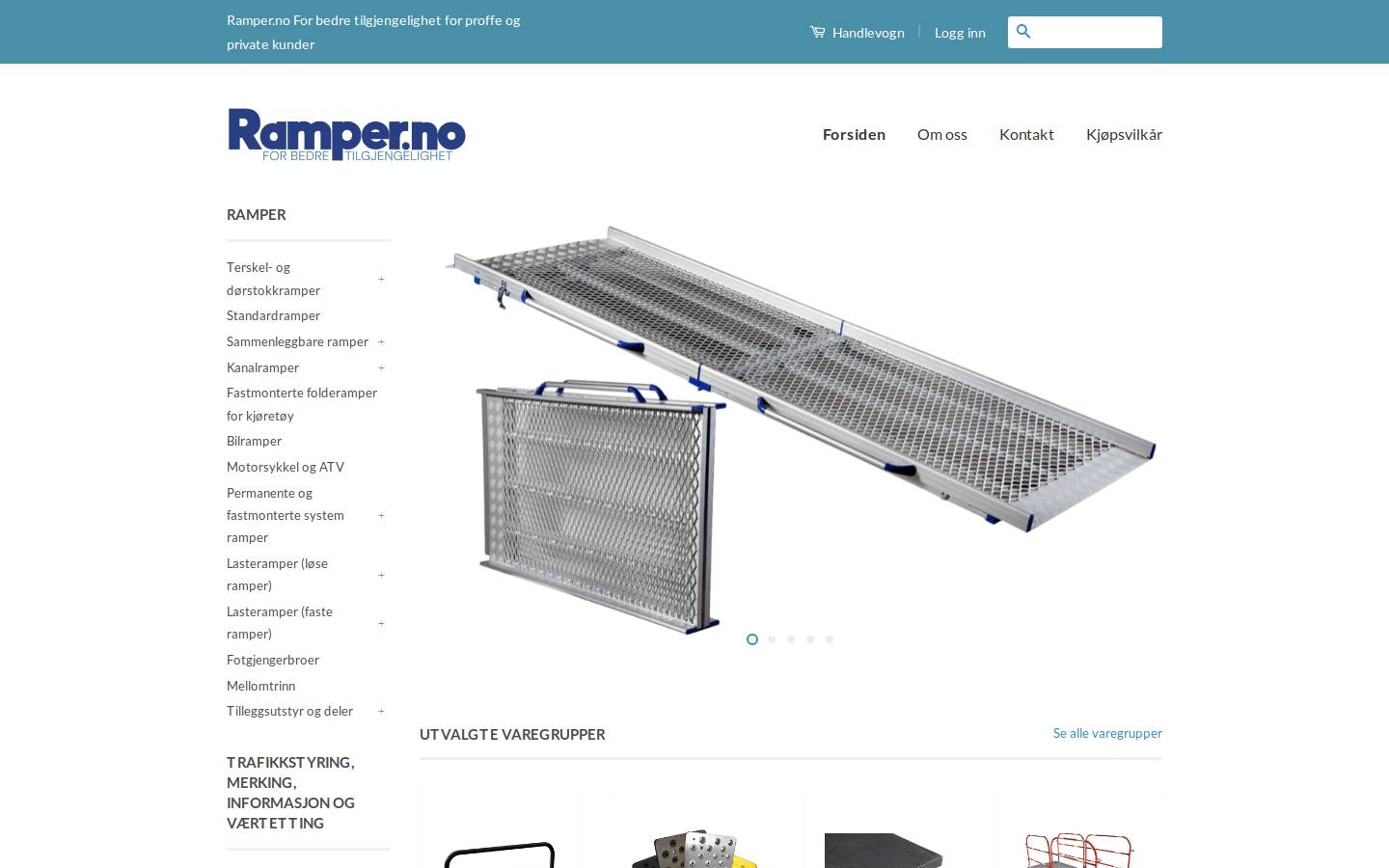 Ramper homepage screenshot