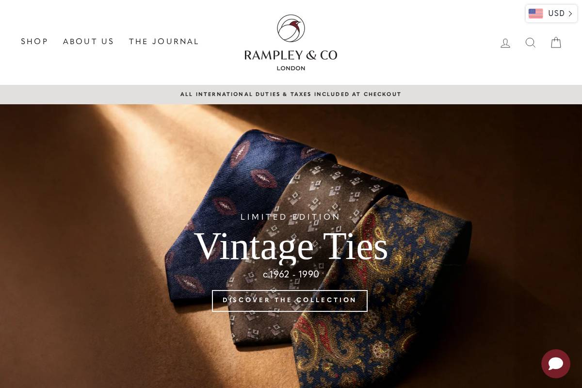 Rampley & Co homepage screenshot