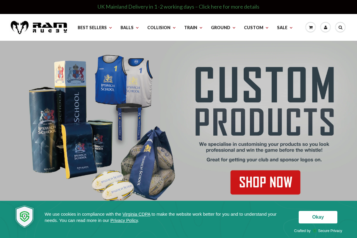Ramrugby.co.uk homepage screenshot