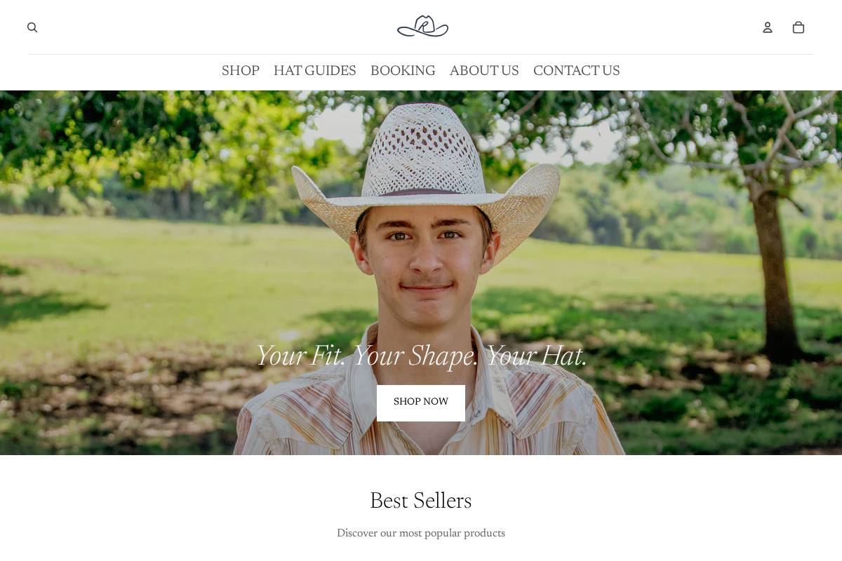 ranchershatstore.com homepage screenshot