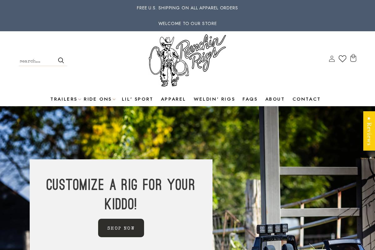 ranchinrigs.com homepage screenshot