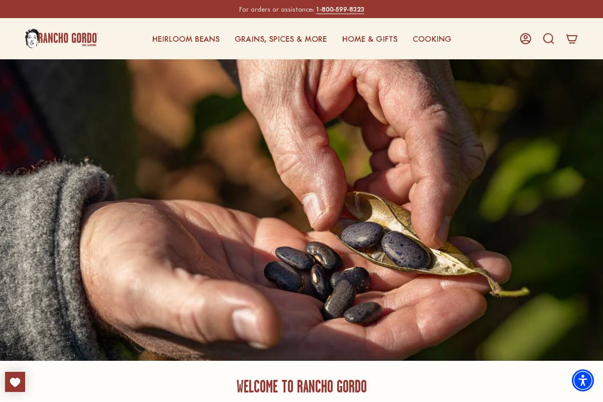 ranchogordo.com homepage screenshot