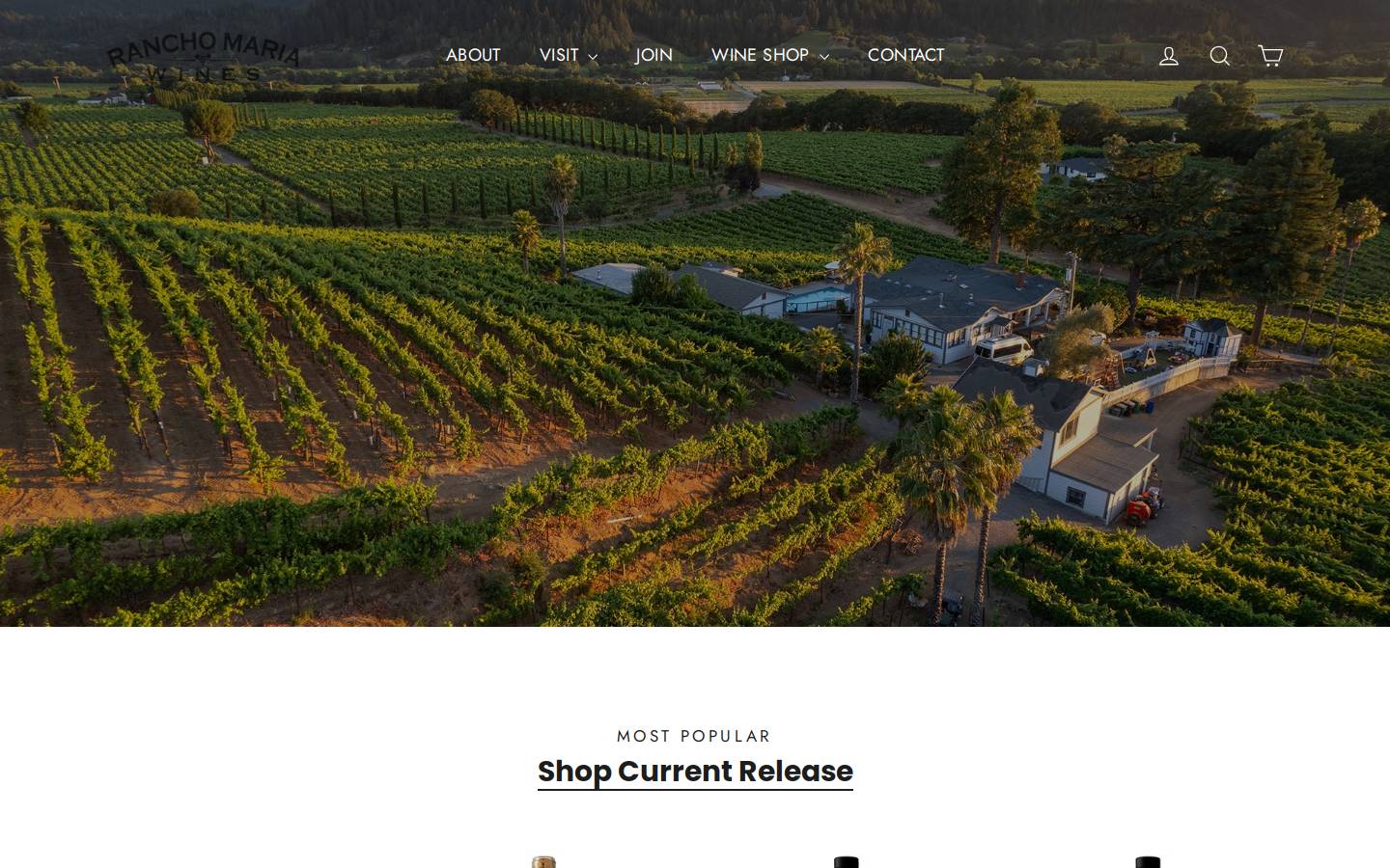 ranchomaria.com homepage screenshot