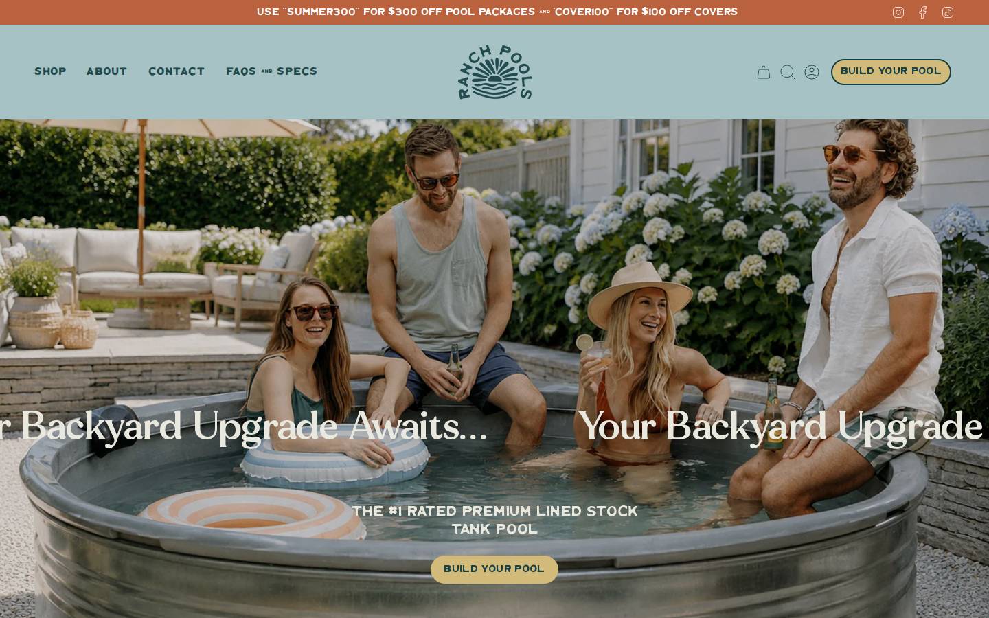 ranchpools.co homepage screenshot