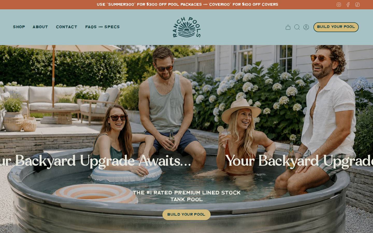 ranchpools.com homepage screenshot