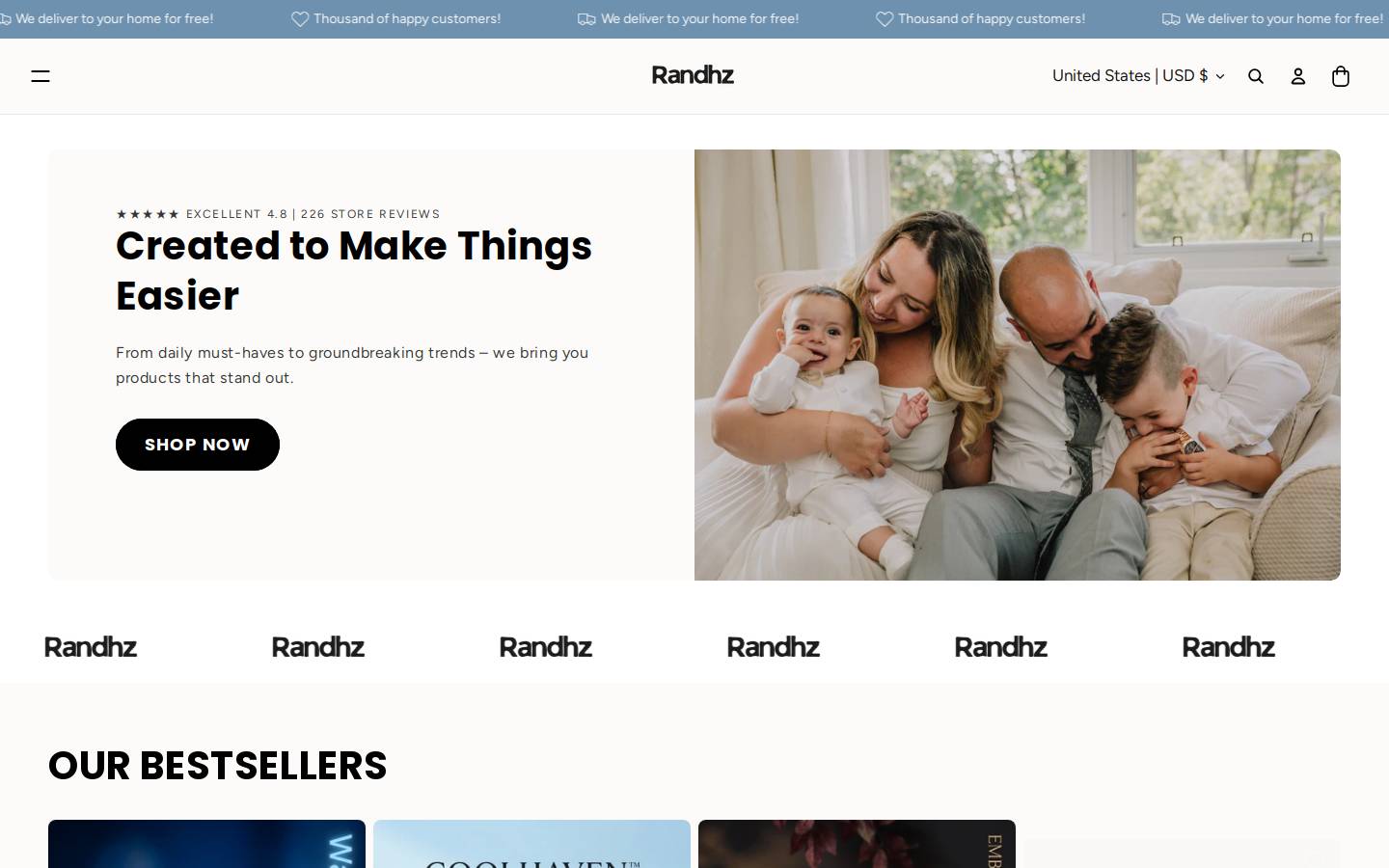 randhz.com homepage screenshot