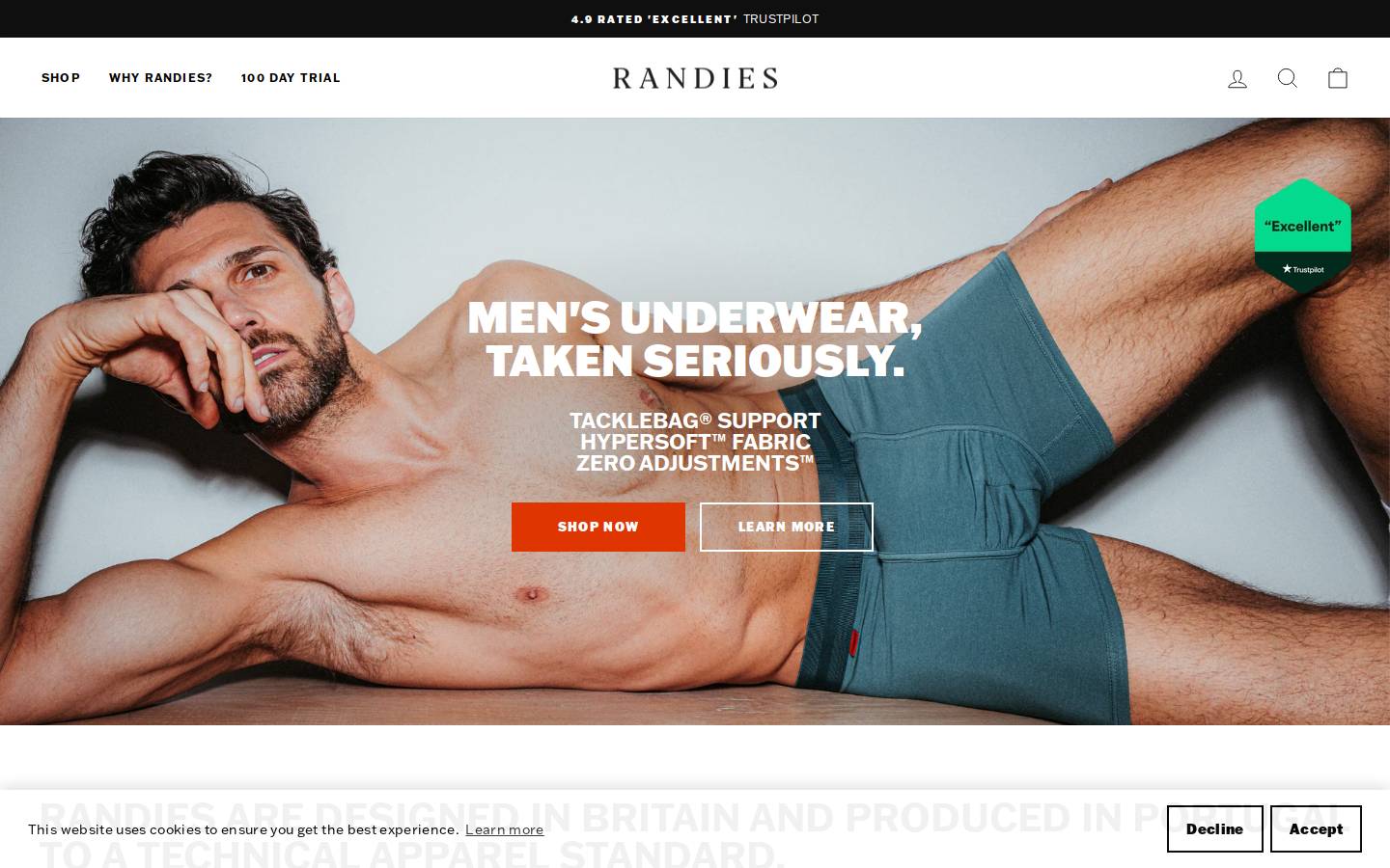 Randies homepage screenshot