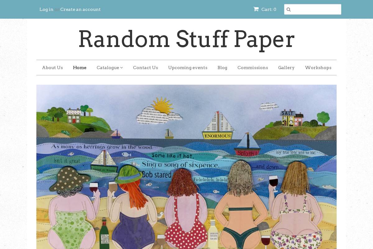 randomstuffpaper.com homepage screenshot