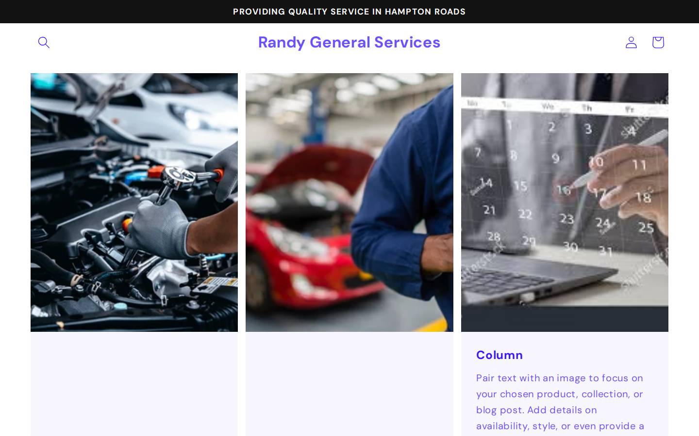 randygeneralservice.com homepage screenshot