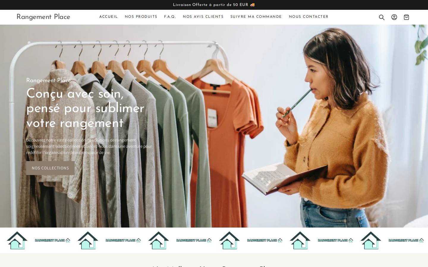 rangementstorage.com homepage screenshot