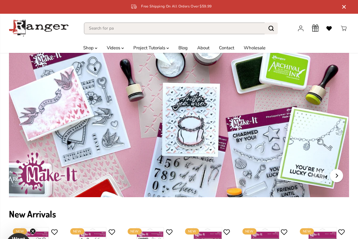 Ranger Ink homepage screenshot