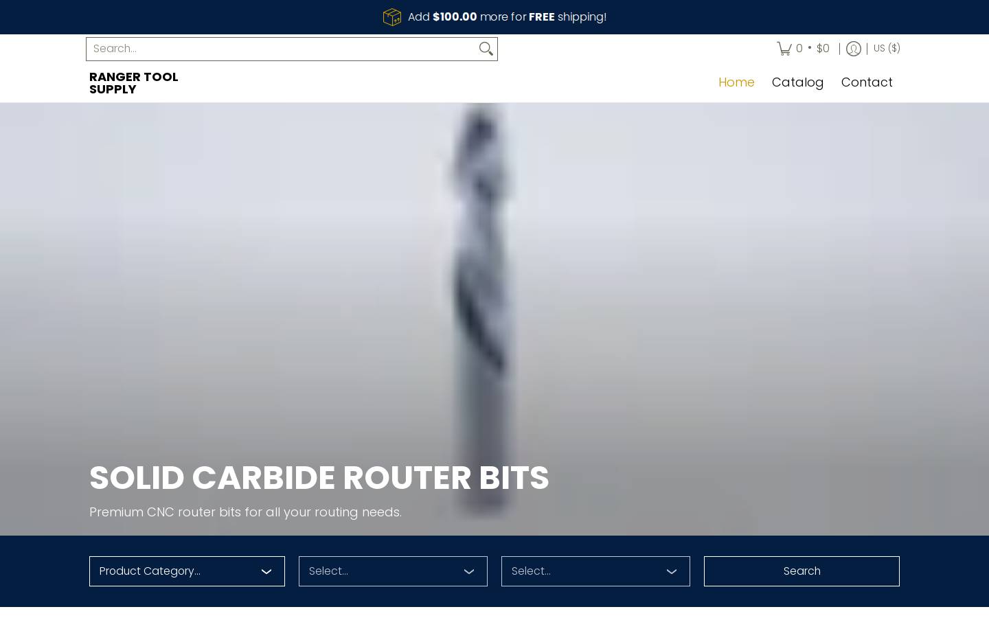 rangertoolsupply.com homepage screenshot