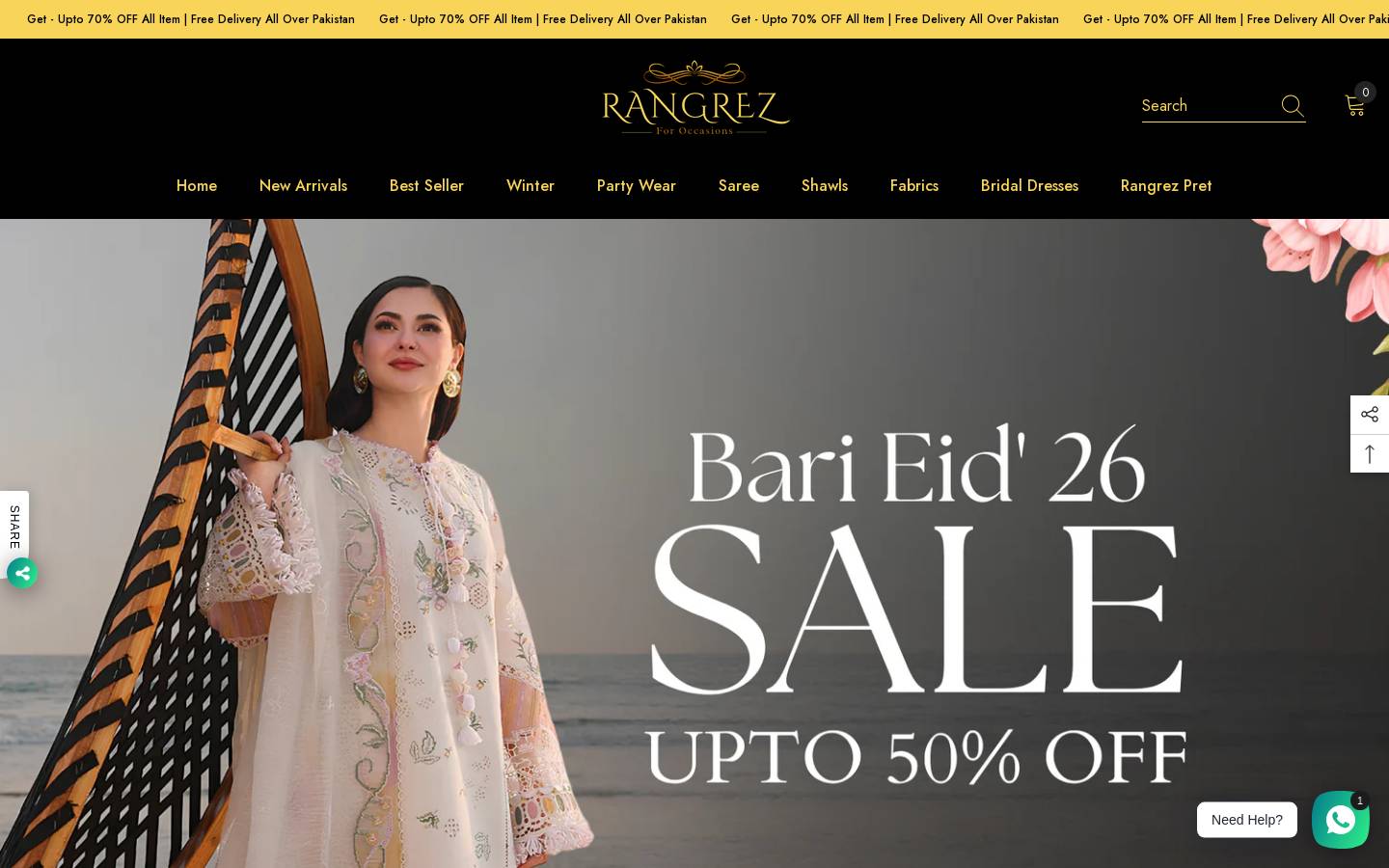 rangrezofficial.com homepage screenshot