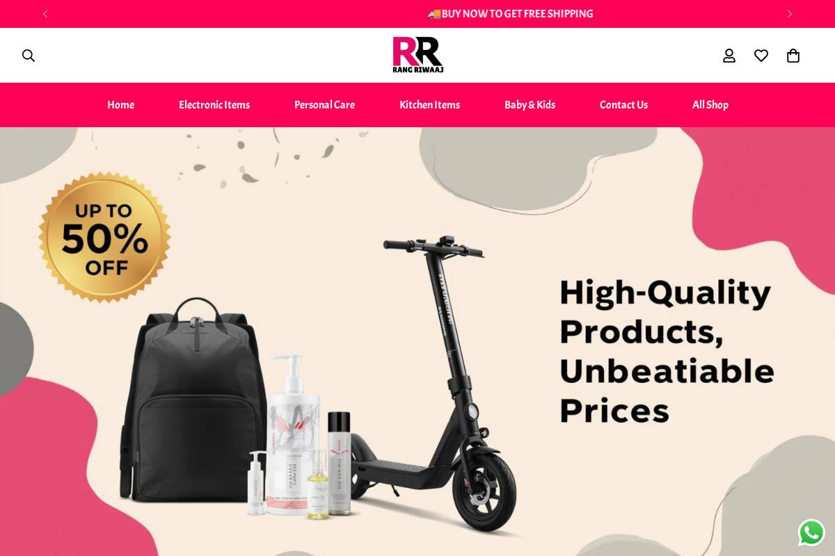 rangriwag.store homepage screenshot