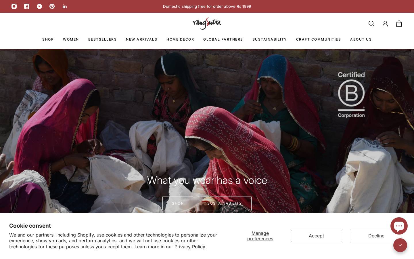 rangsutra.com homepage screenshot