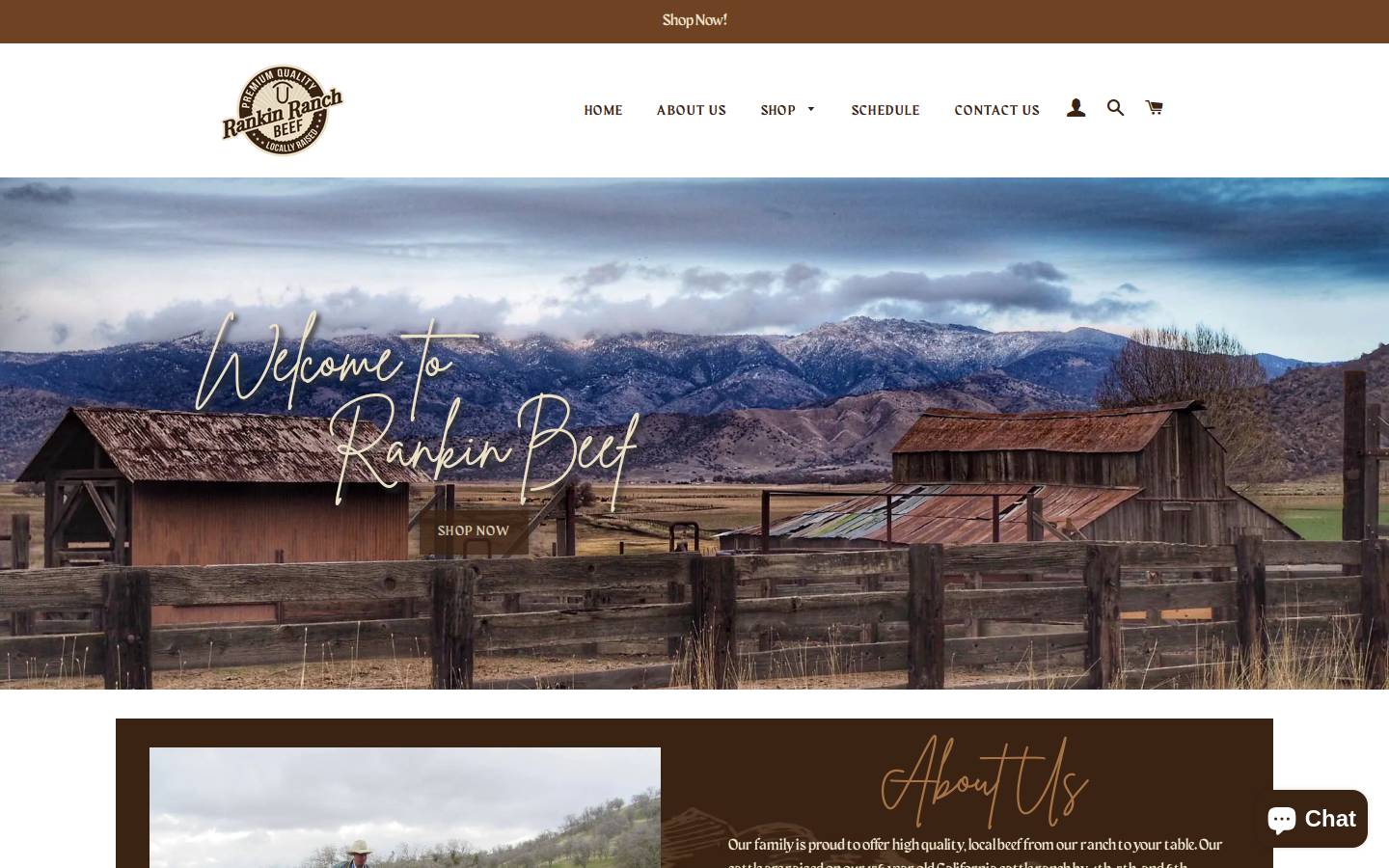 rankinbeef.com homepage screenshot