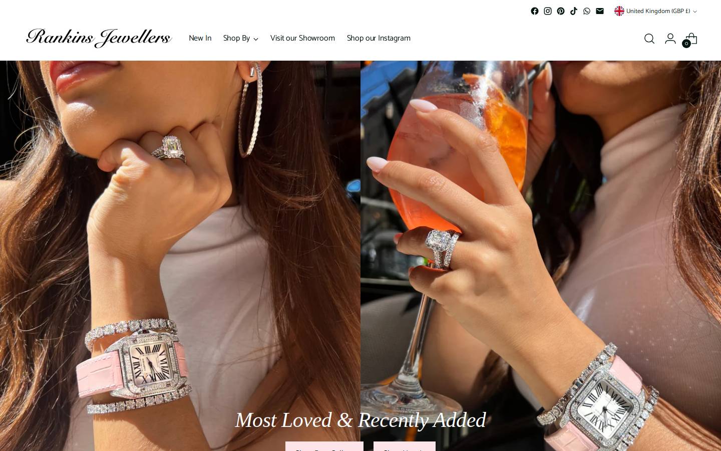 Rankinsjewellers homepage screenshot
