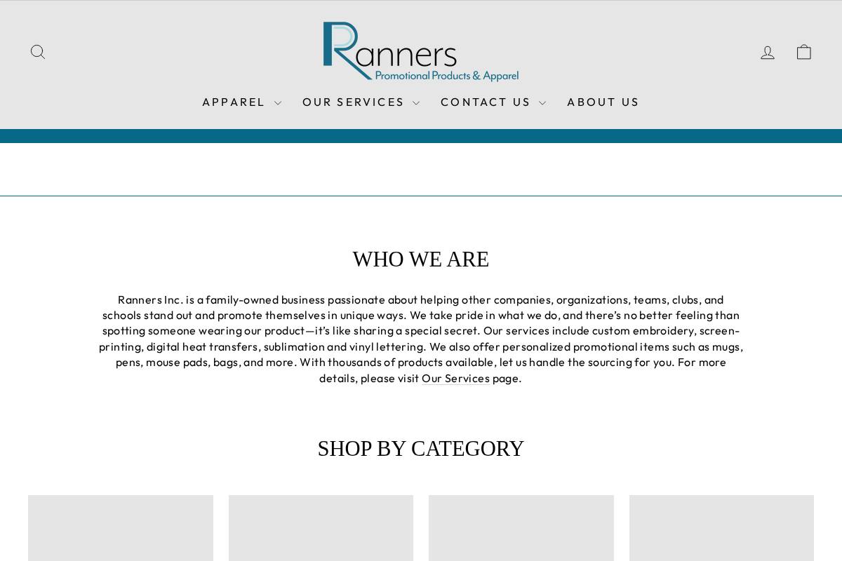 ranners.ca homepage screenshot
