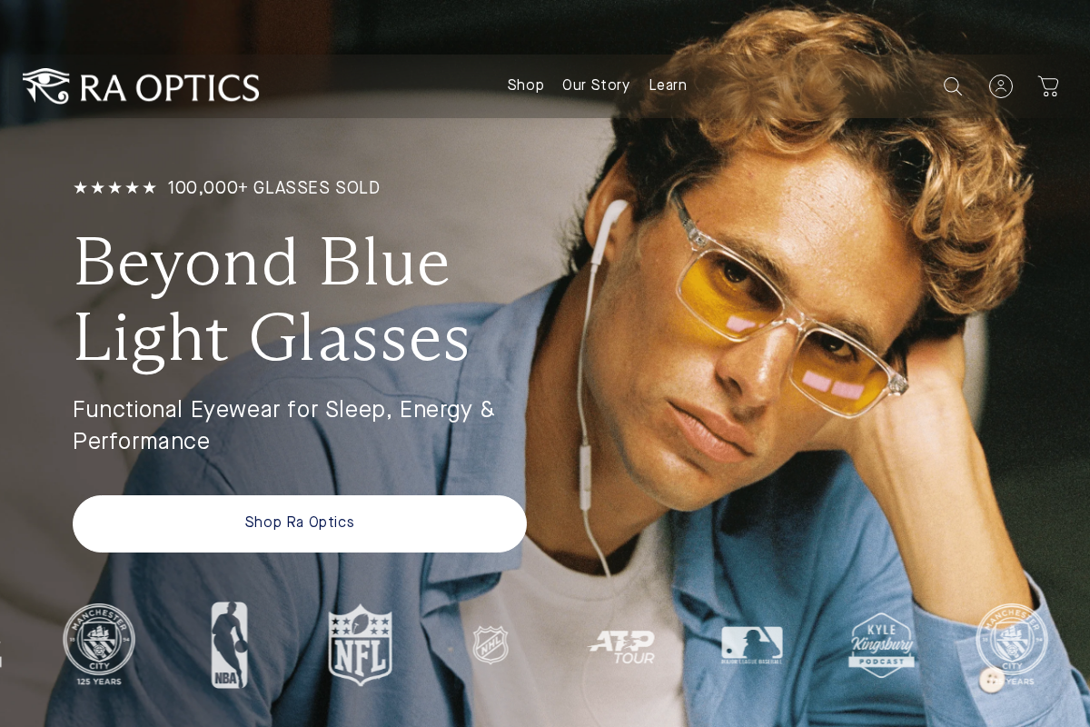 raoptics.com homepage screenshot