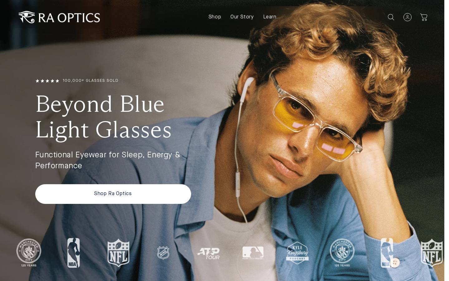 raoptics.com homepage screenshot