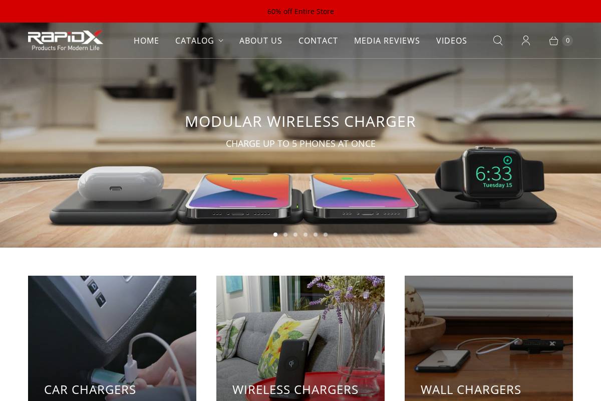 rapidx.io homepage screenshot