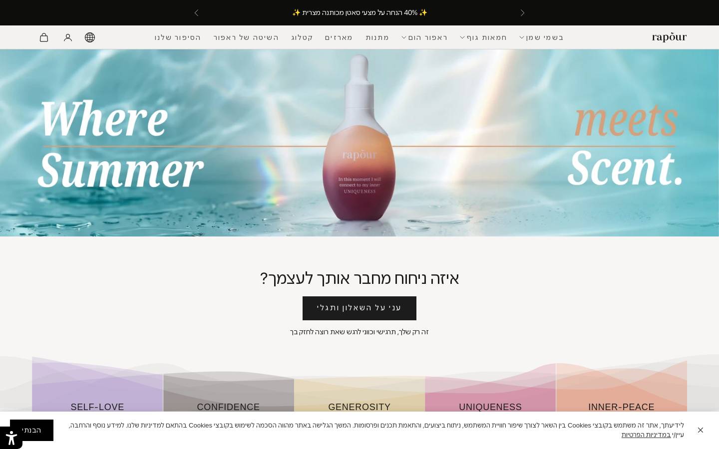 rapour.com homepage screenshot