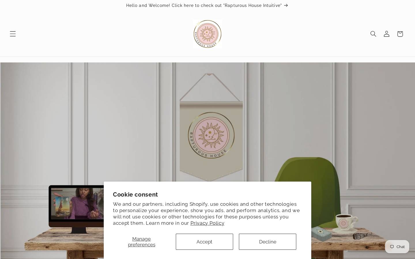 rapturoushouse.com homepage screenshot