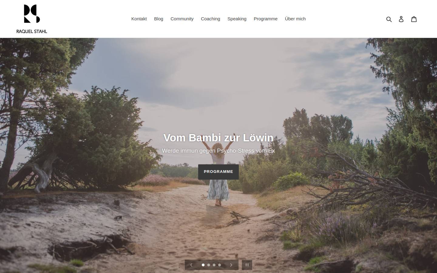 raquelstahl.de homepage screenshot